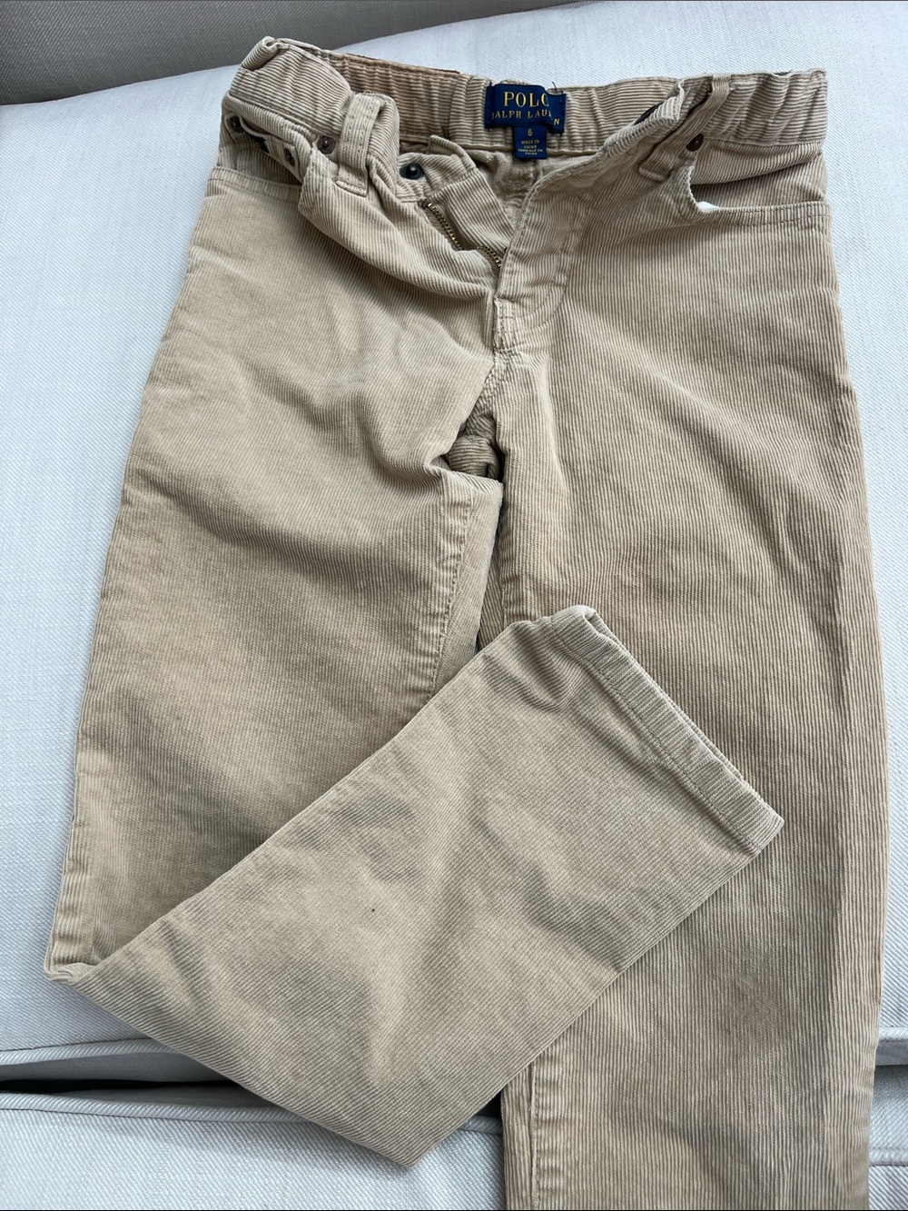 Polo by Ralph Lauren Kids Beige Corduroy Pants